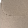 LEOPOLD - Kiezelvormige poef nr. 1 van donkerbeige fluweellook stof LEOPOLD